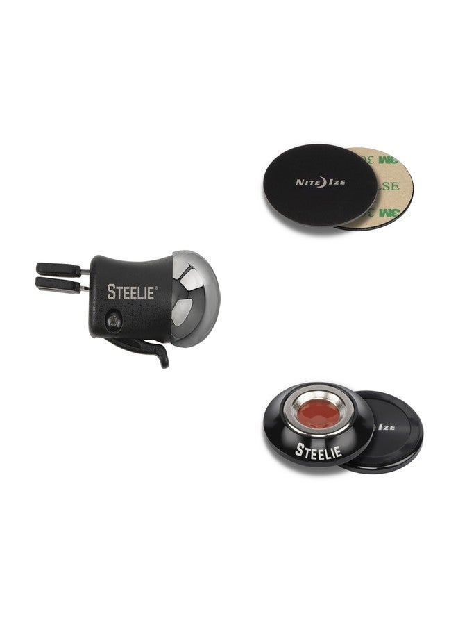 Nite Ize Steelie Vent Kit - Magnetic Cell Phone Holder for Car Vents - Phone Mount - Orbiter - Image 2